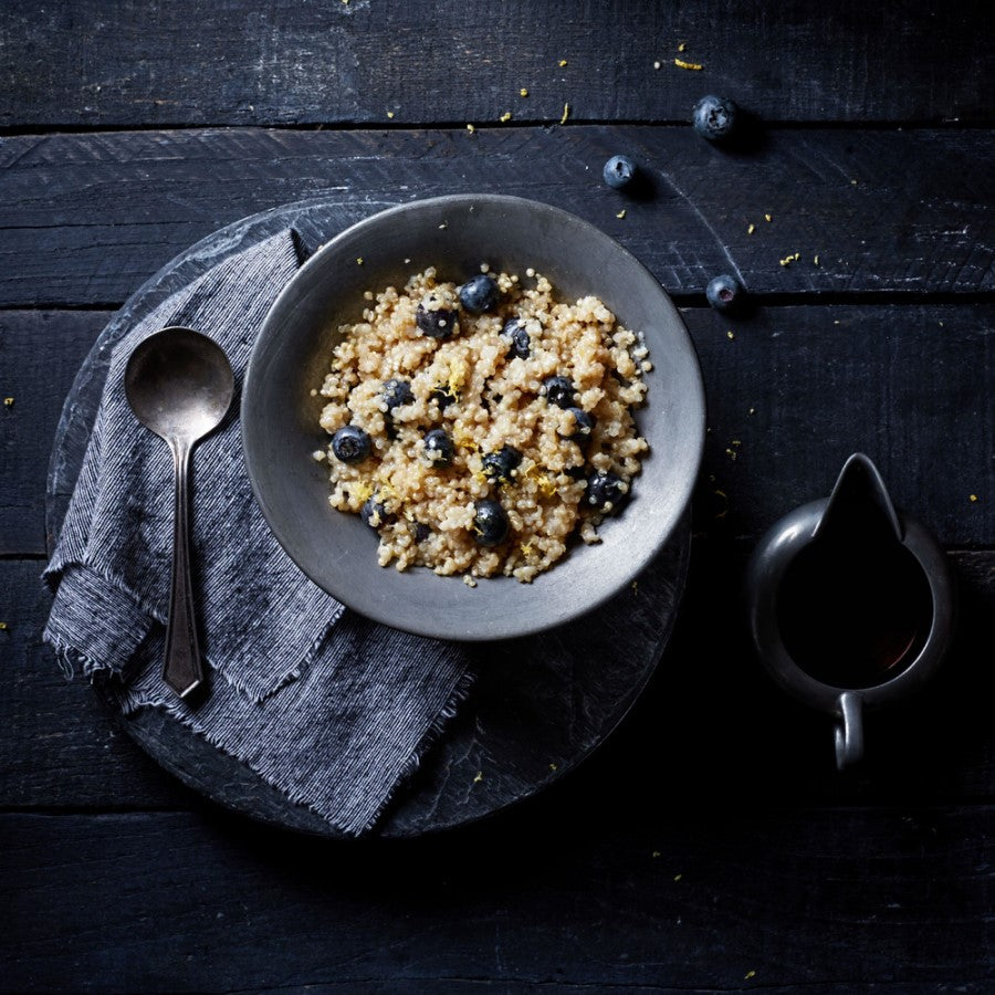 Blueberry Lemon Sprouted Rice And Quinoa Cereal Recipe From TruRoots Organic