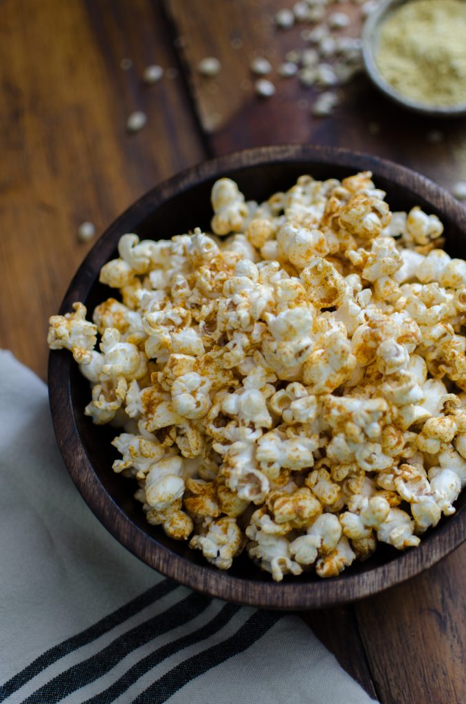 Natural Nacho Popcorn With Nutritional Yeast From Bob's Red Mill