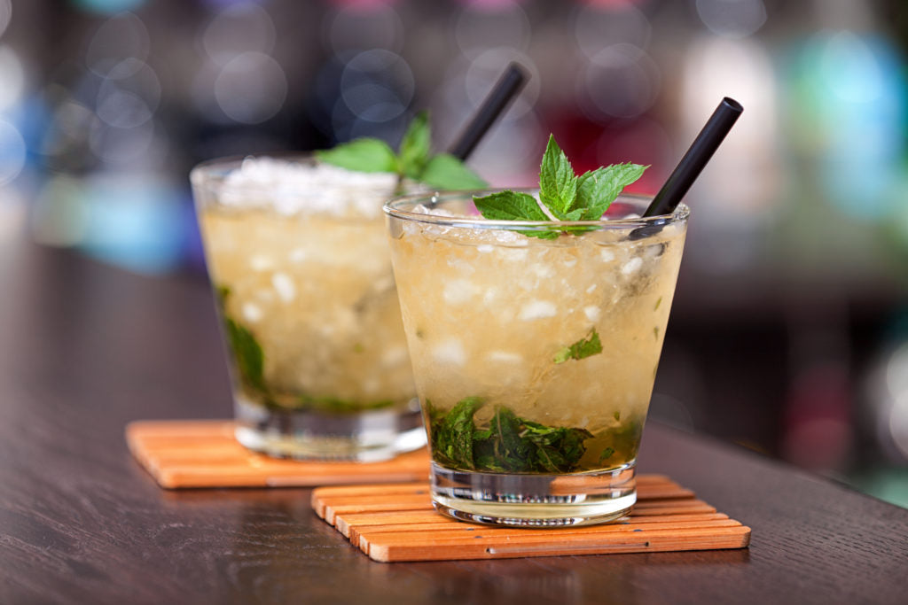 Bourbon And Honey Mint Julep Drinks Made With Madhava Honey And Fresh Mint Garnish