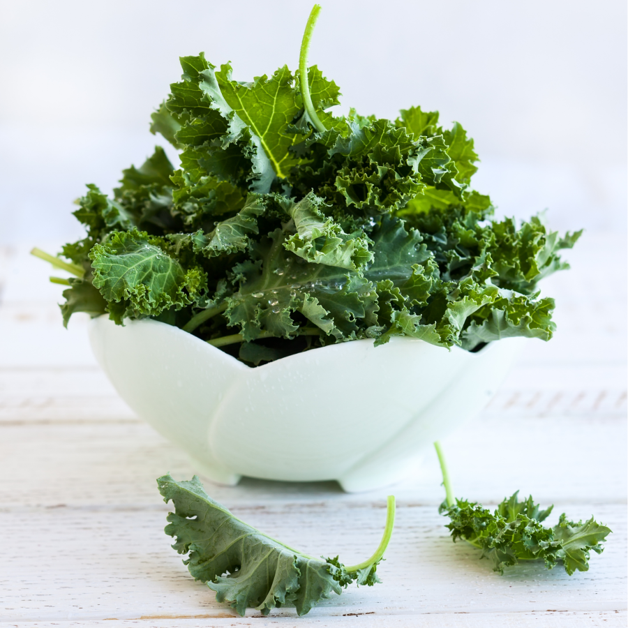 Fresh Organic Green Kale Leaves