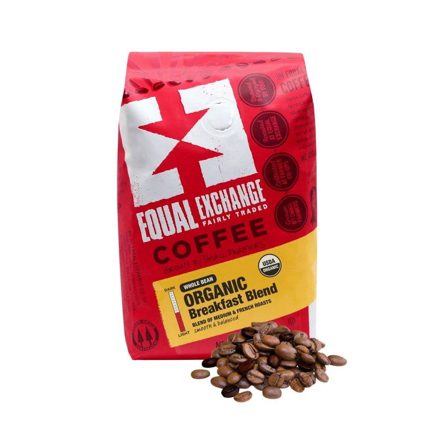Equal Exchange Organic Coffee Breakfast Blend Whole Bean 12oz