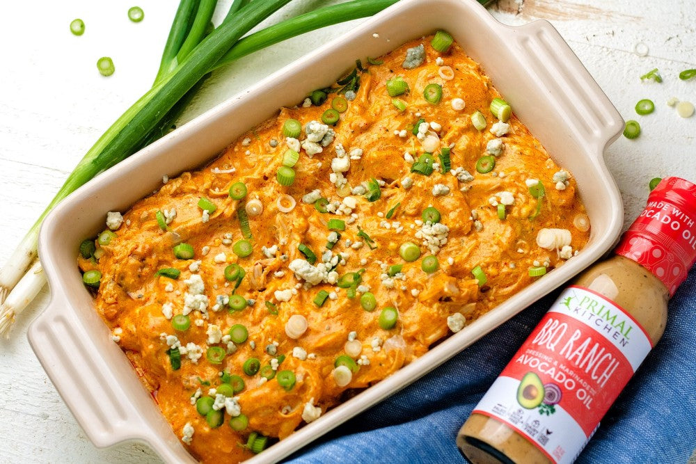 Buffalo Chicken Dip Primal Kitchen BBQ Ranch Dressing Recipe