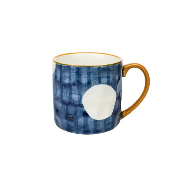 Nautical Style Dimpled Mug Buoy Pattern