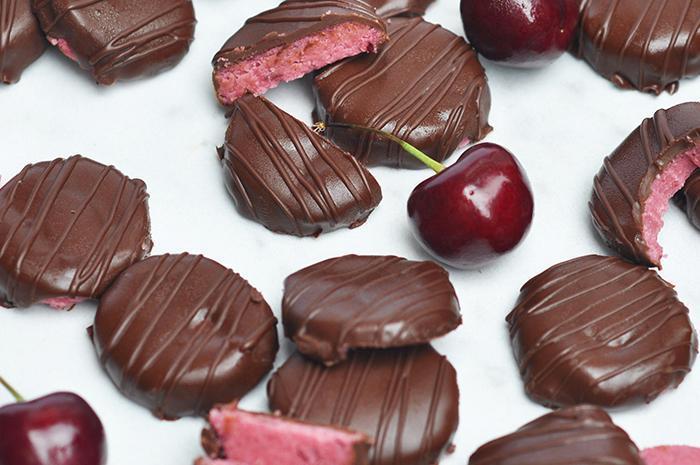 Delicious Cherry Chocolate Patties Pascha Organic Semi-Sweet Baking Chip Recipe