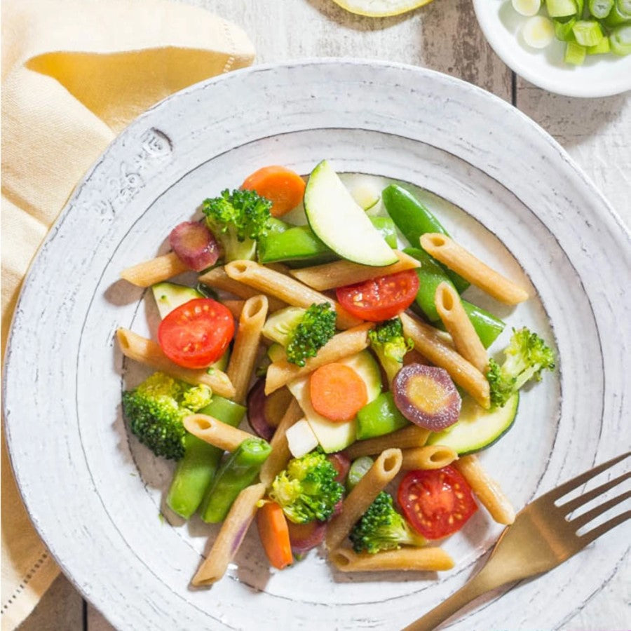 Chickapea Penne Meal With Organic Vegetables