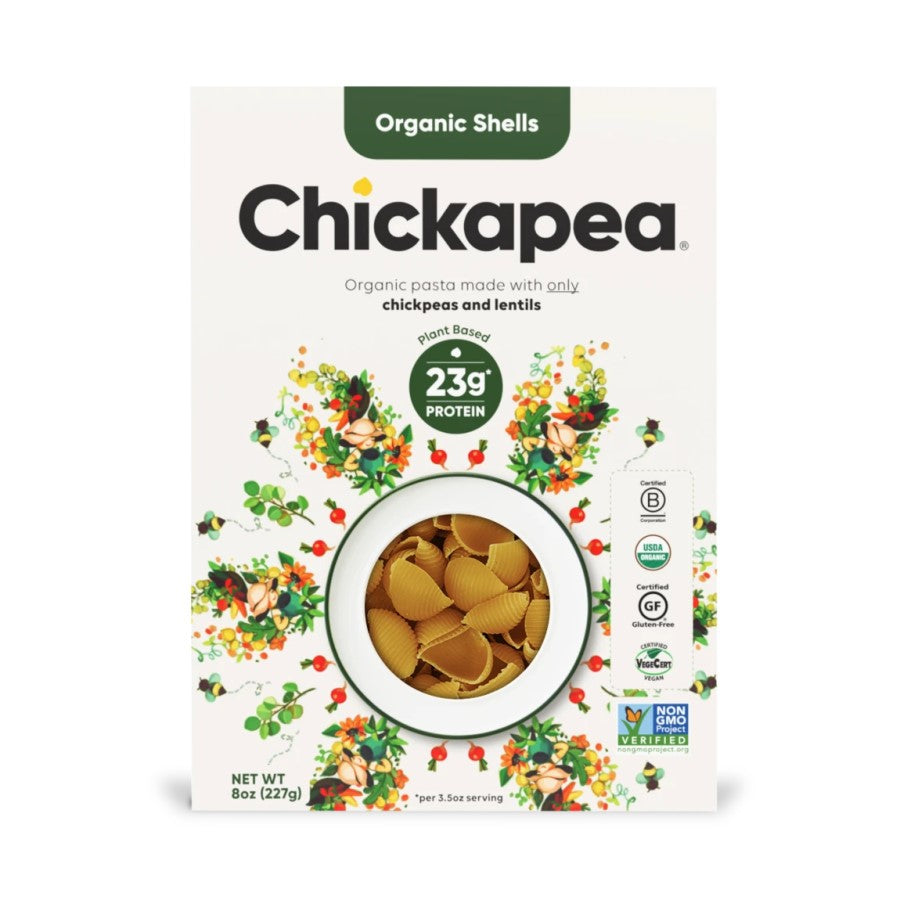 Chickapea Organic Chickpea & Lentil Pasta Shells 8oz