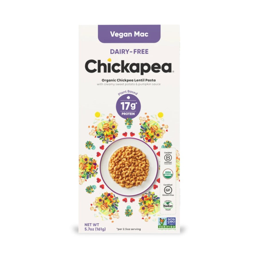 Chickapea Organic Dairy-Free Vegan Mac Chickpea Lentil Pasta 5.7oz