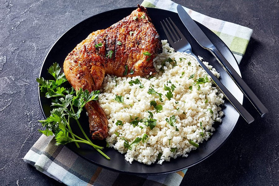 Whole 30 And Paleo Chicken Dinner With Palm Heart Rice From Palmini
