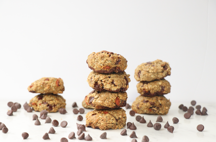 Chocolate Chip Breakfast Cookies With Pascha Organic 100% Cacao Unsweetened Vegan Baking Chips