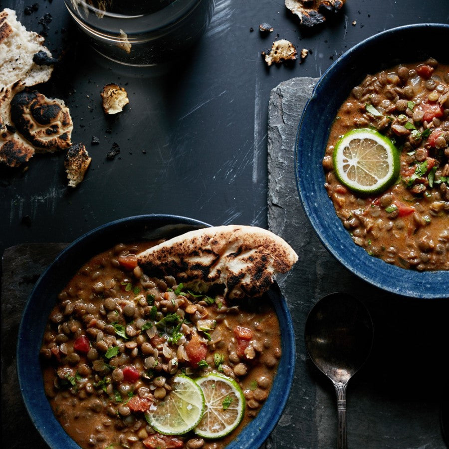 Coconut Curry Lentil Stew Recipe Made With Tru Roots Sprouted Green Lentils