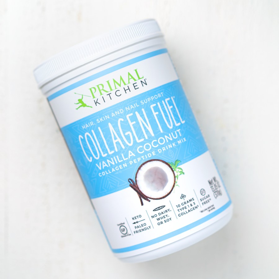 Vanilla Coconut Collagen Peptide Drink Mix Keto Paleo Collagen Fuel Primal Kitchen