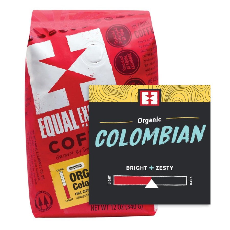 Equal Exchange Organic Colombian Coffee Bright And Zesty Medium Roast