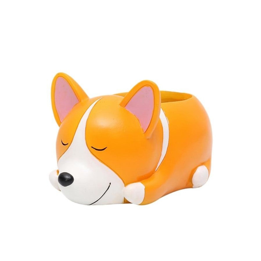 Terra Powders Adorable Animals Mini Planter Pot Corgi Cuteness