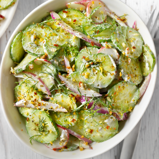 Creamy Cucumber Salad Recipe With Freeze Dried Dill Organic Herb From Terra Powders Clean Food Market