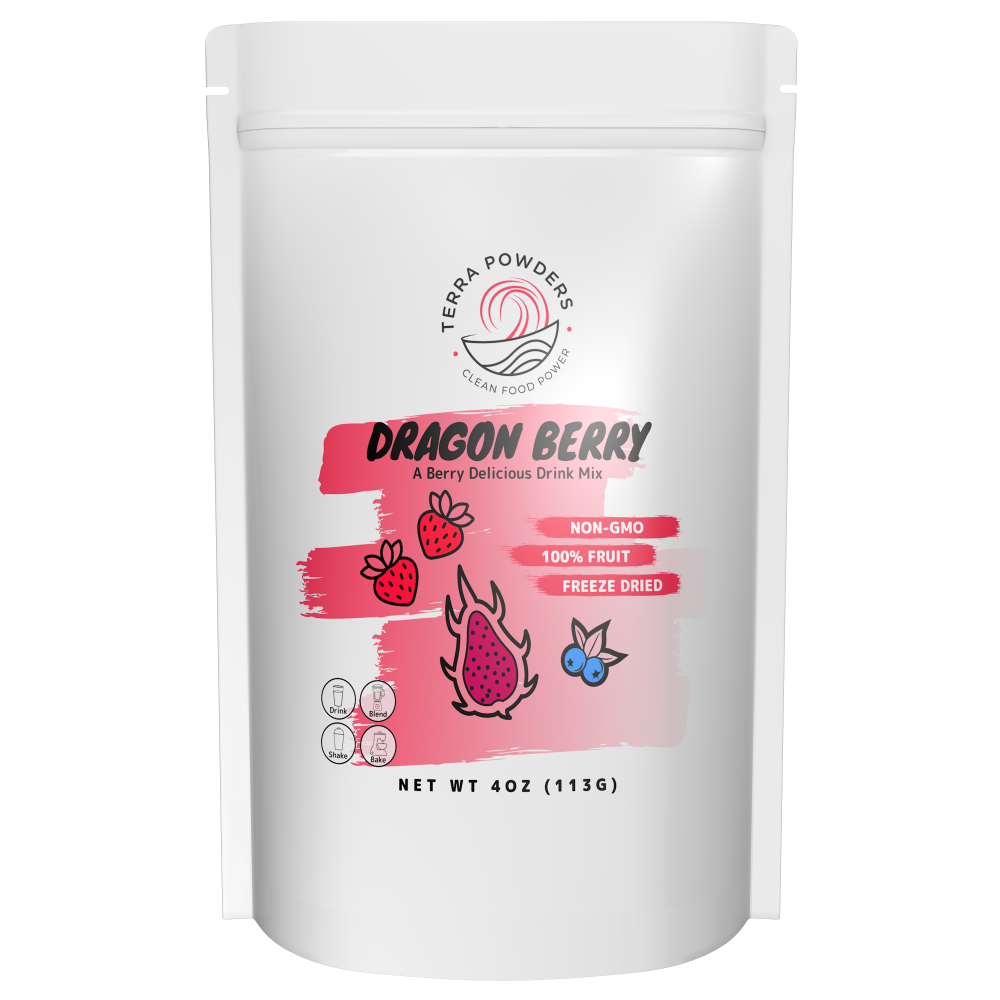 Terra Powders Dragon Berry Powder Natural Drink Mix