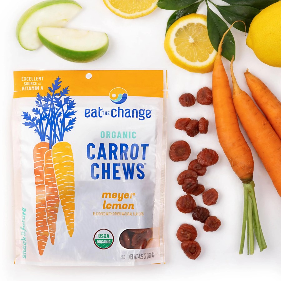Real Food Snack Organic Meyer Lemon Carrot Chews Eat The Change