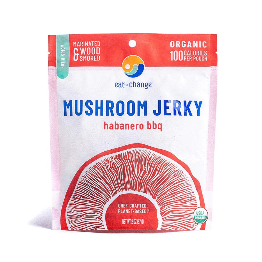 Eat The Change Organic Mushroom Jerky Habanero BBQ 2oz