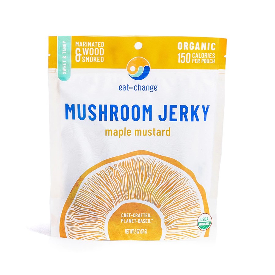 Eat The Change Organic Mushroom Jerky Maple Mustard 2oz