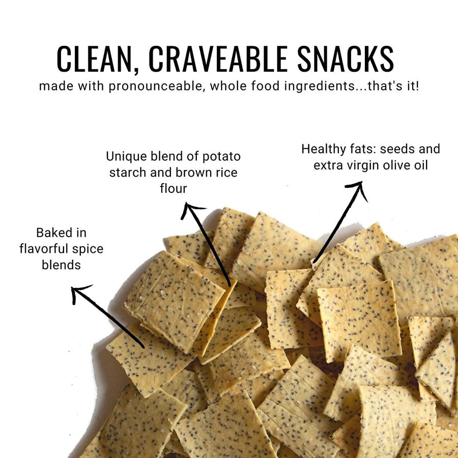 Clean Craveable Snacks With Whole Food Ingredients Every Body Eat Thins Sea Salt Chia Crackers