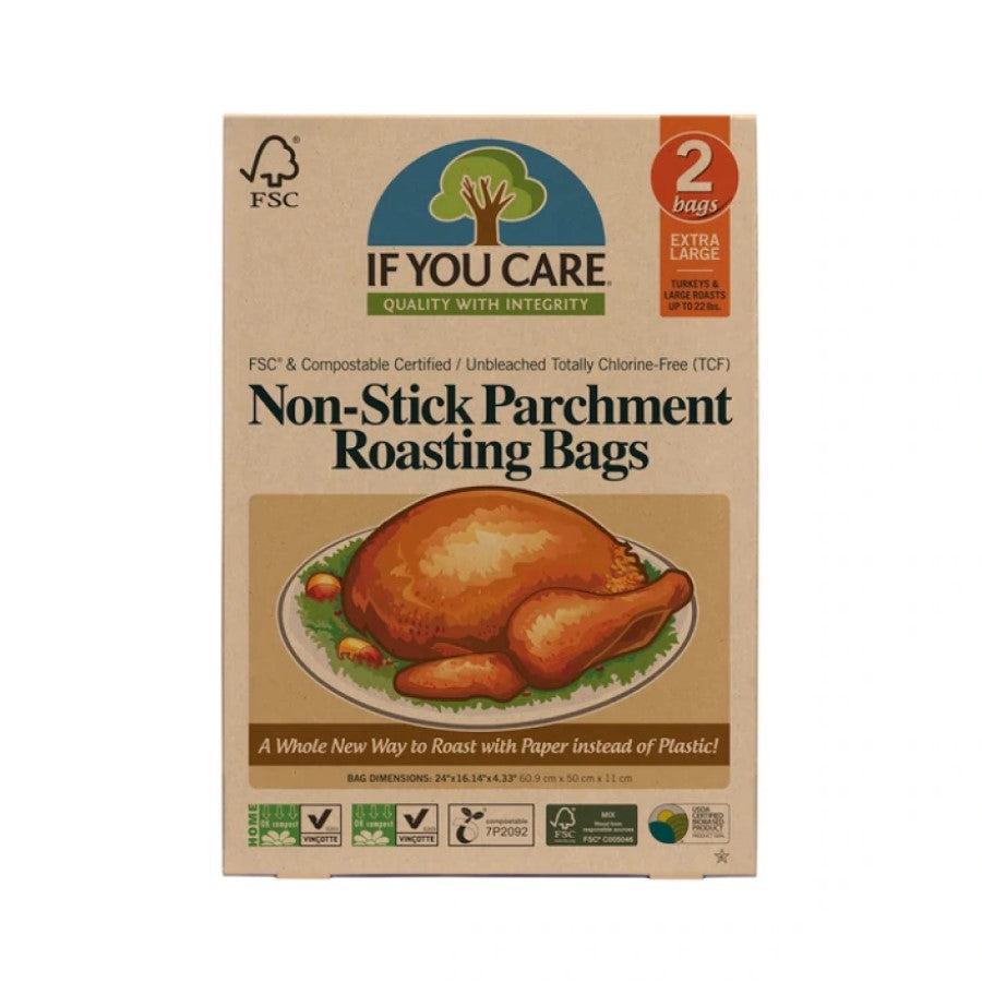 If You Care Non-Stick Parchment Roasting Bags Extra Large