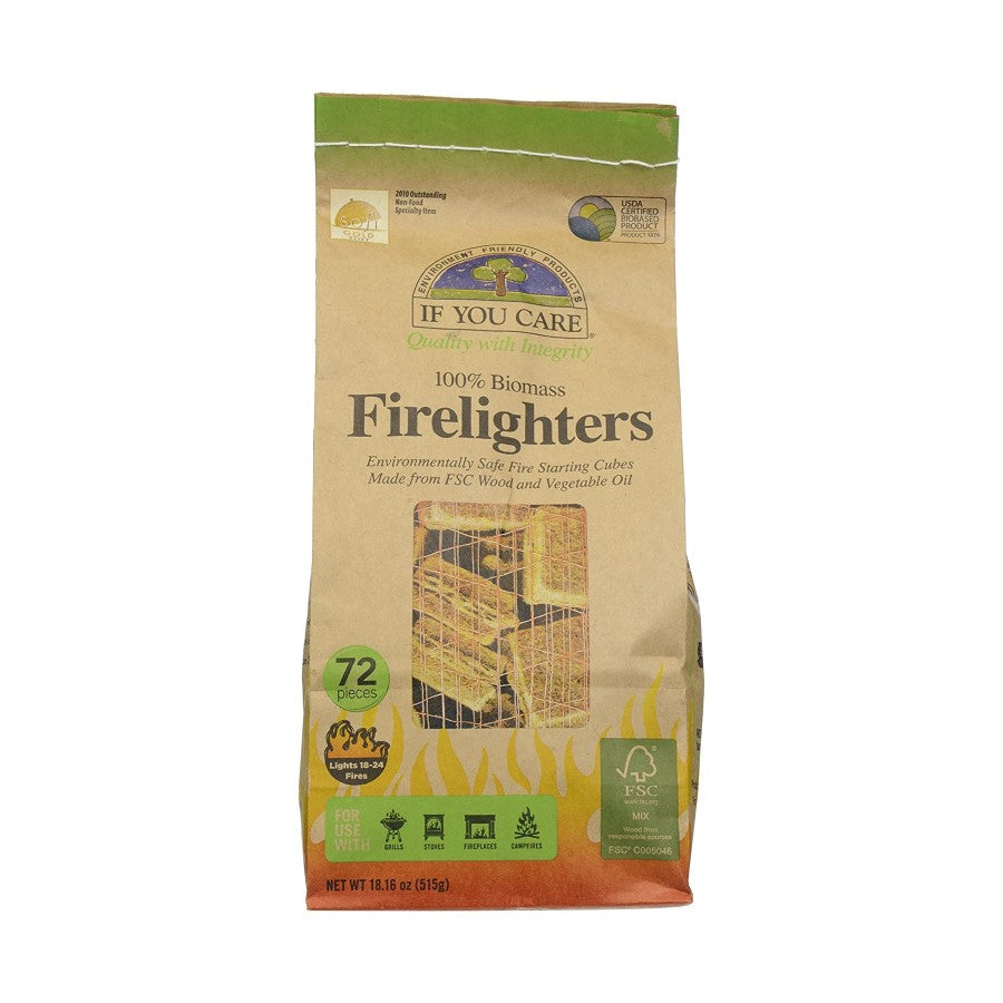 If You Care 100% Biomass Firelighters 72 Count
