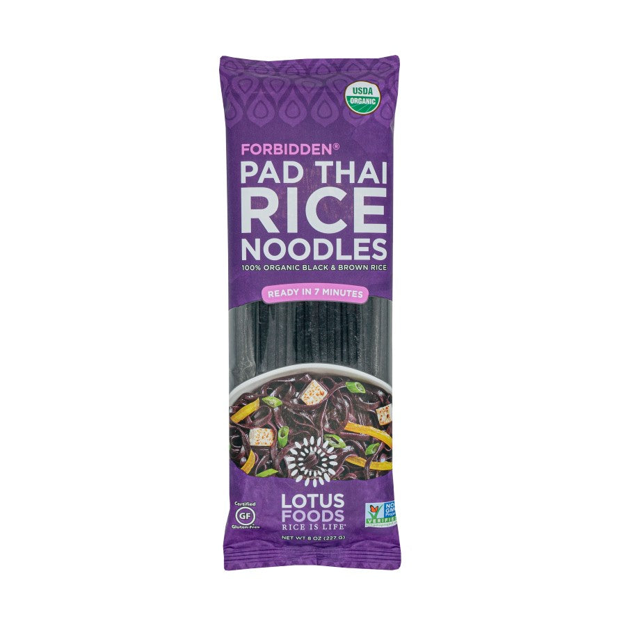 Lotus Foods Organic Forbidden Pad Thai Rice Noodles 8oz
