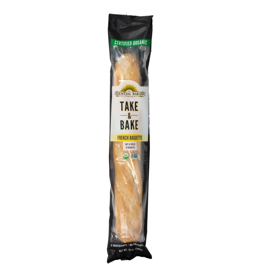 The Essential Baking Company Take & Bake Organic French Baguette 12oz
