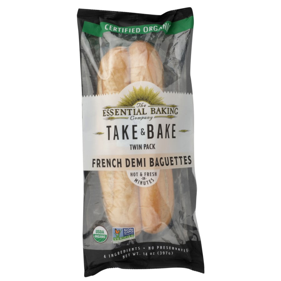 The Essential Baking Company Take & Bake Organic French Demi Baguettes 14oz