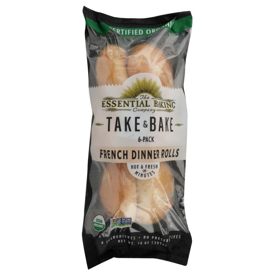 The Essential Baking Company Take & Bake Organic French Dinner Rolls 14oz