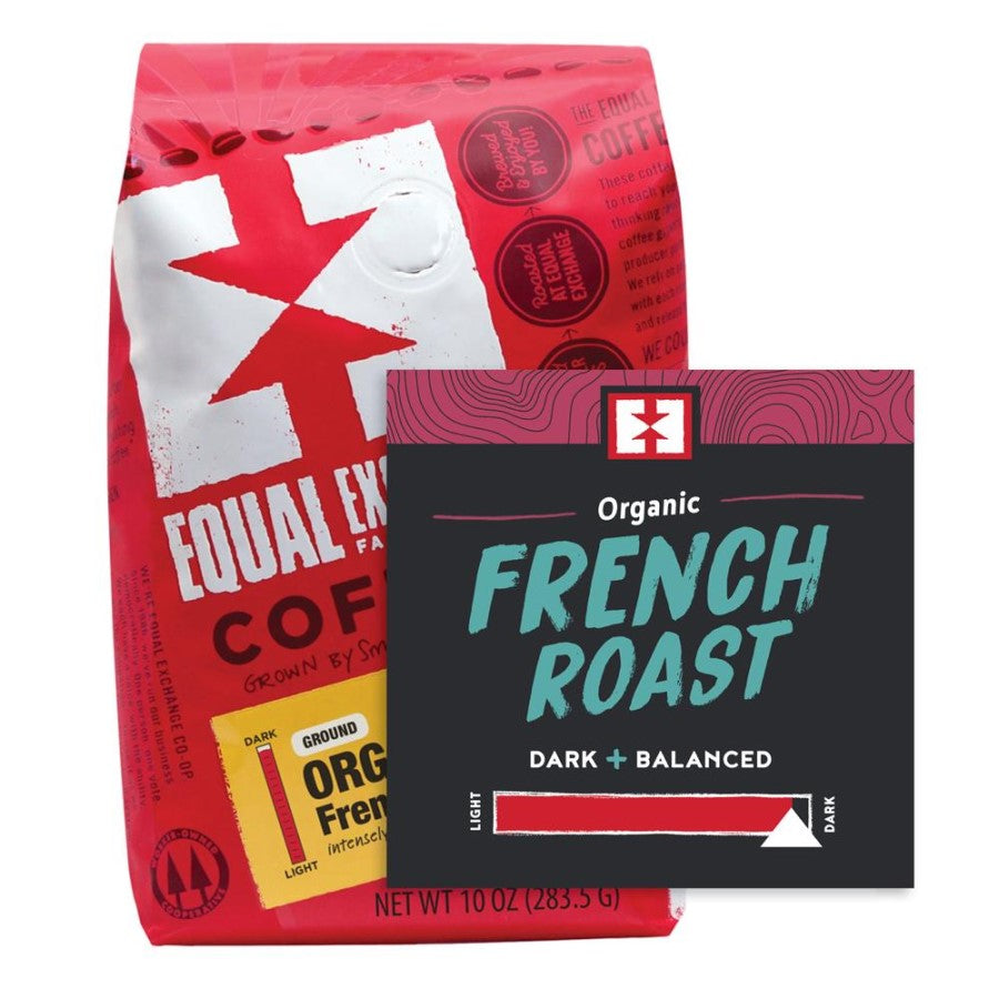 Equal Exchange Organic French Roast Coffee Dark And Balanced Dark Roast