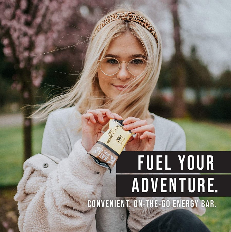 Fuel Your Adventure With Kate's Lemon Coconut Ginger Energy Bar Convenient On The Go Snack