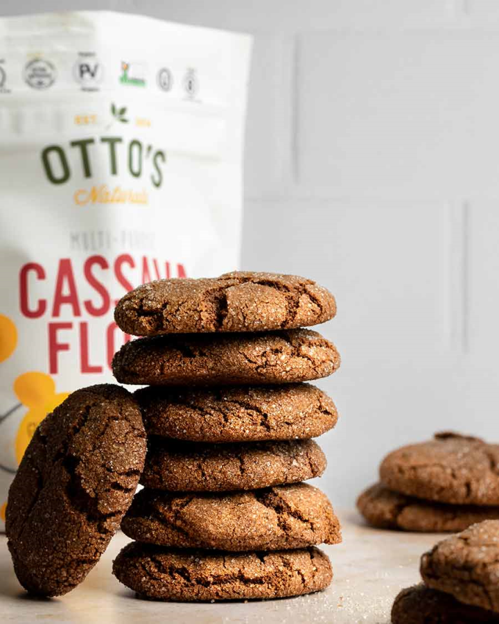 Gluten Free Soft Molasses Cookies With Otto's Natural Multi-Purpose Cassava Flour