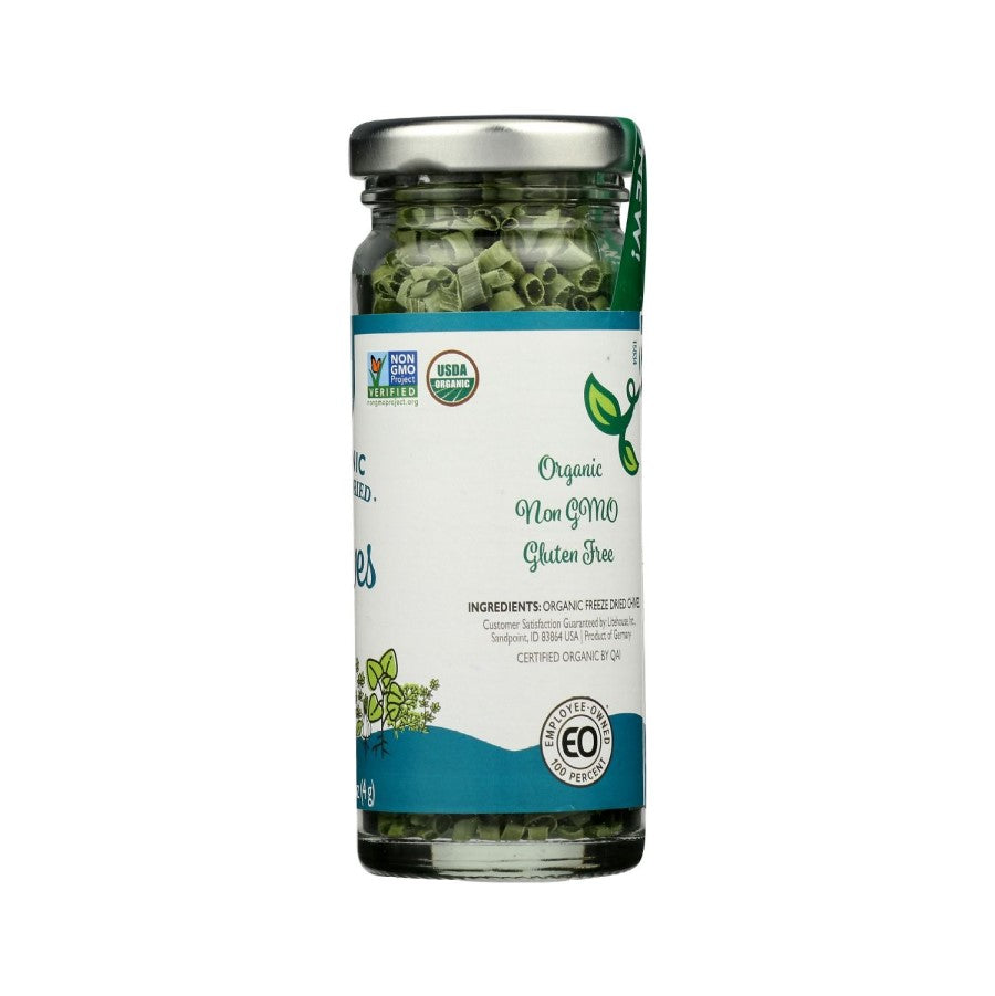 USDA Organic Non-GMO Verified Single Ingredient Organic Freeze Dried Chives Green Garden Herbs