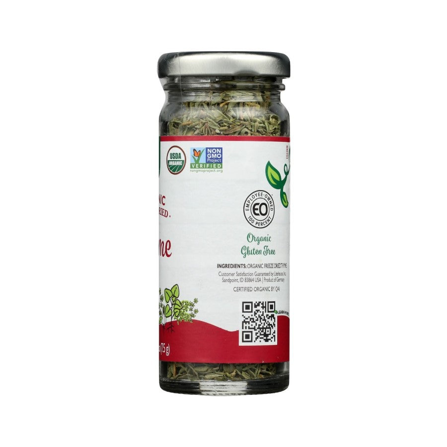 USDA Organic Non-GMO Verified Single Ingredient Organic Freeze Dried Thyme Green Garden Herbs