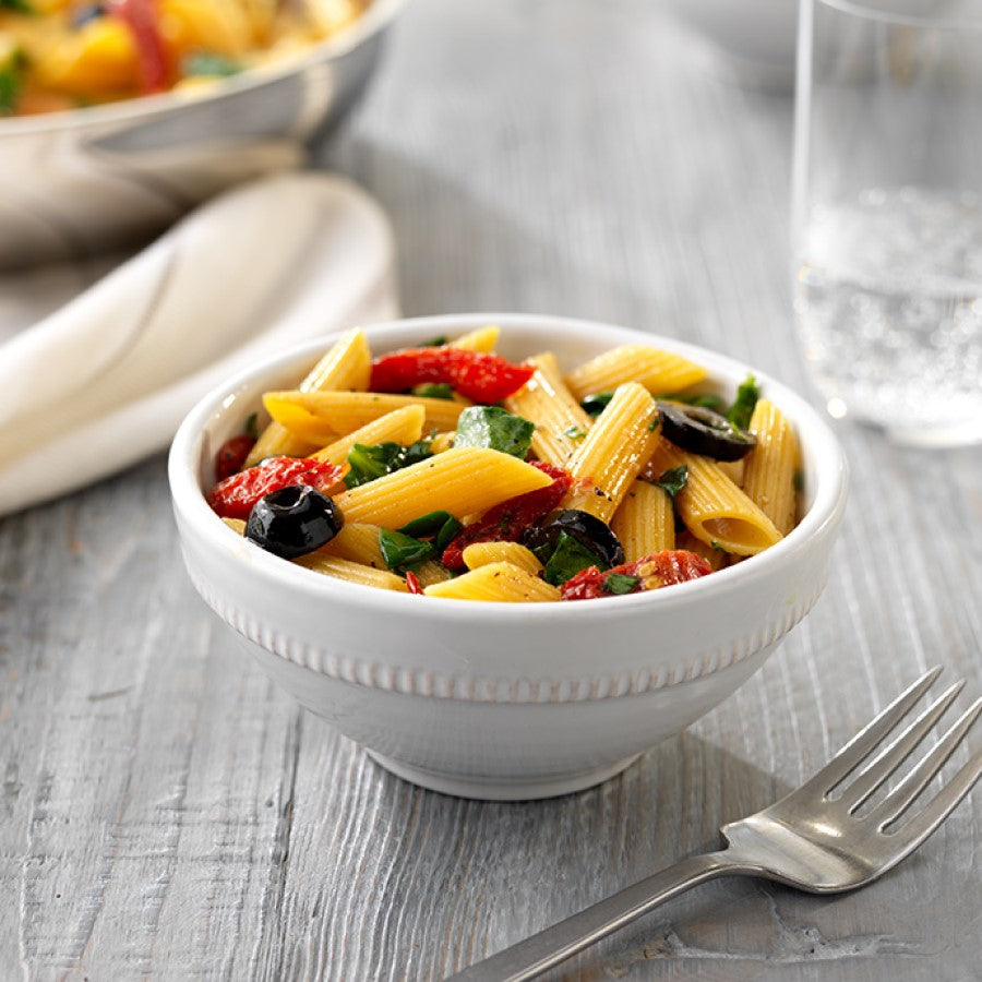 Green Lentil Penne With Spinach And Sun Dried Tomato Tolerant Pasta Recipe