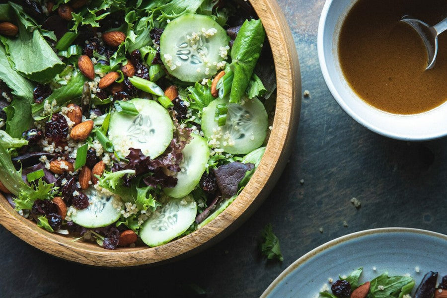 Green Salad With Quinoa Lundberg Organic Antique White Quinoa Recipe