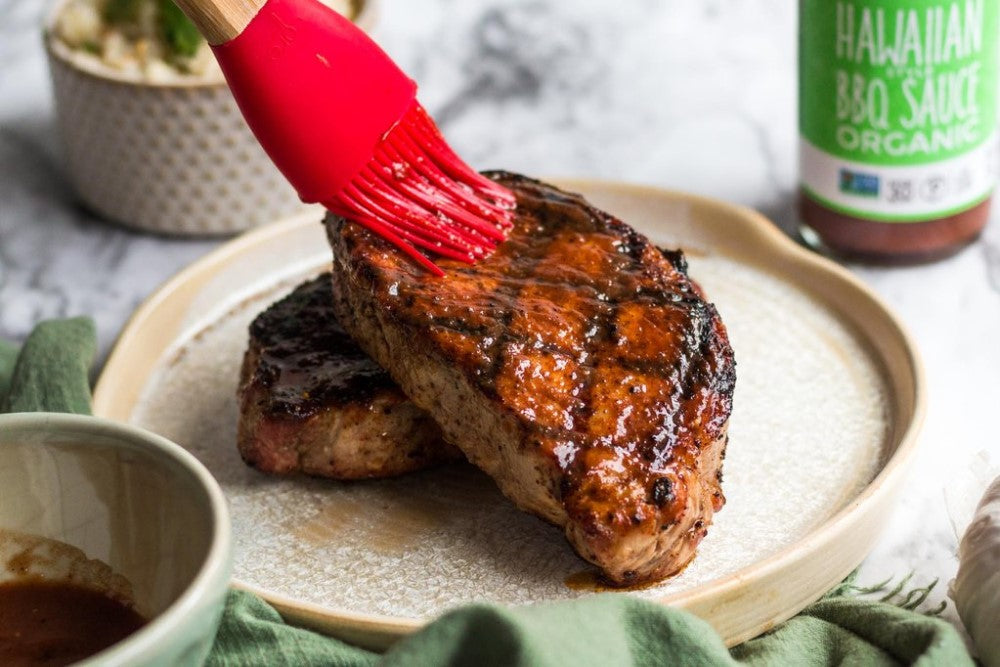 Grilled BBQ Pork Chops With Whole30 Approved Hawaiian Style Primal Kitchen Barbecue Sauce