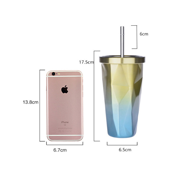 iPhone Vs Travel Cup Size Tumbler With Lid And Straw