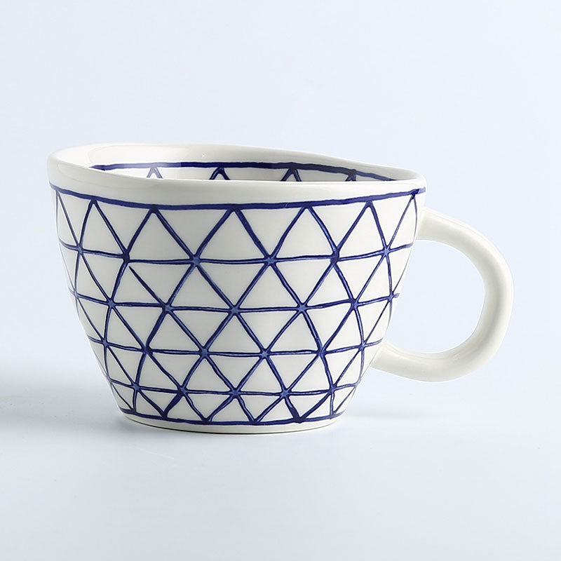Hexablue Artistic Style Irregular Shaped Ceramic Mug