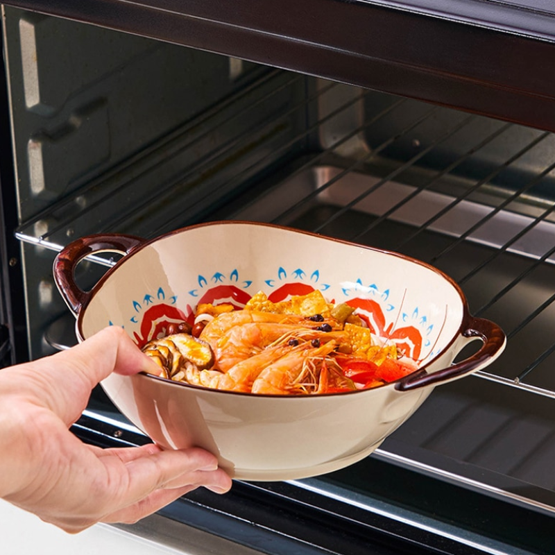 Heat Resistant Dishware Farmhouse Kitchen Boho Style Bowls Dishwasher Safe Microwave Oven Safe