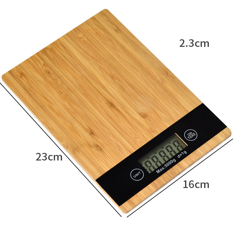 Size Measurements Of Rectangular Bamboo Kitchen Measuring Scale