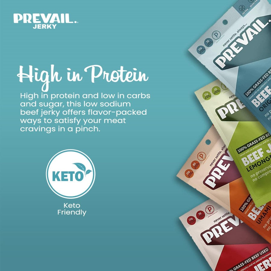 Prevail Jerky Is High In Protein Low In Carbs And Sugar Low Sodium Beef Jerky That's Keto Friendly