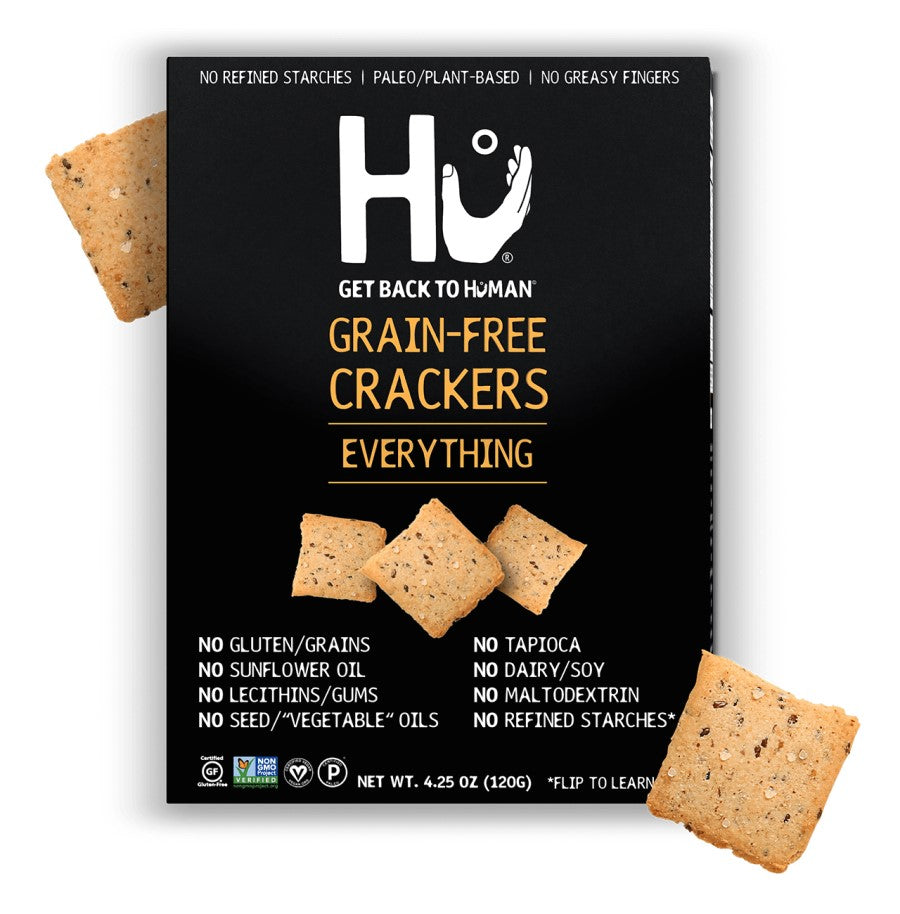 Box Of Hu Grain Free Everything Crackers
