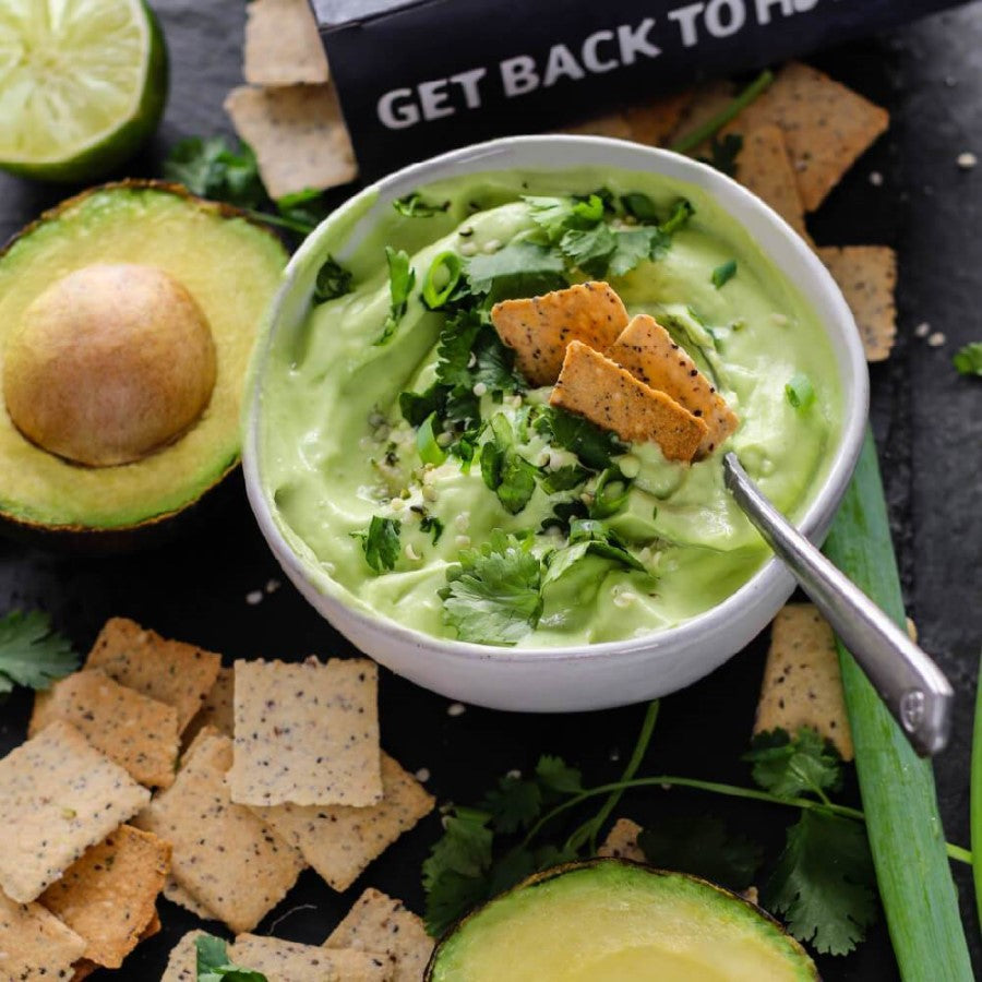 Get Back To Human Everything Grain Free Crackers With Fresh Avocado Guacamole