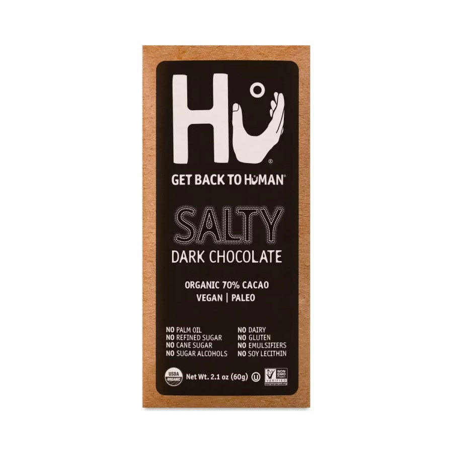Hu Salty Dark Chocolate Organic 70% Cacao Bar 2.1oz