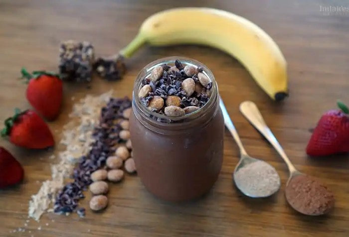 Delicious Chocolate Smoothie Imlak'esh Organics Recipe Chocolatey Protein Power Smoothie With Cacao Sacha Inchi Maca Cacao Nibs And Fresh Fruit