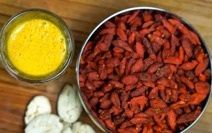 Imlakesh Recipe Longevity Shot With Goji Berries And Macambo Beans
