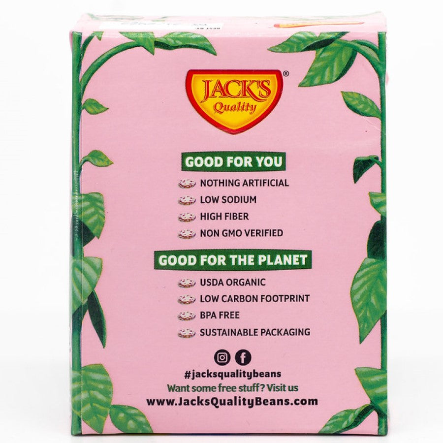 Jack's Quality Borlotti Beans Are Good For You Good For The Planet Organic BPA Free Sustainable Packaging