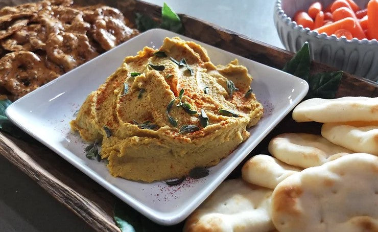 Garbanzo Bean Roasted Garlic Hummus Recipe Using Chickpeas Jack's Quality Garbanzo Beans