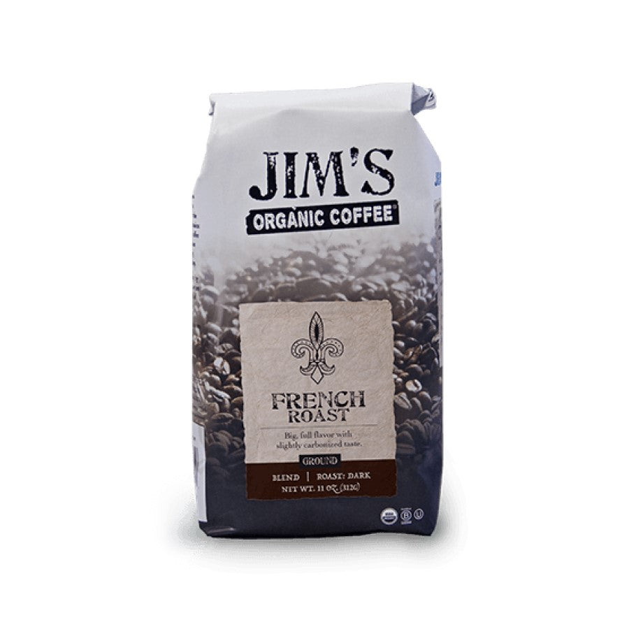 Jim's Organic Coffee French Roast Ground 11oz
